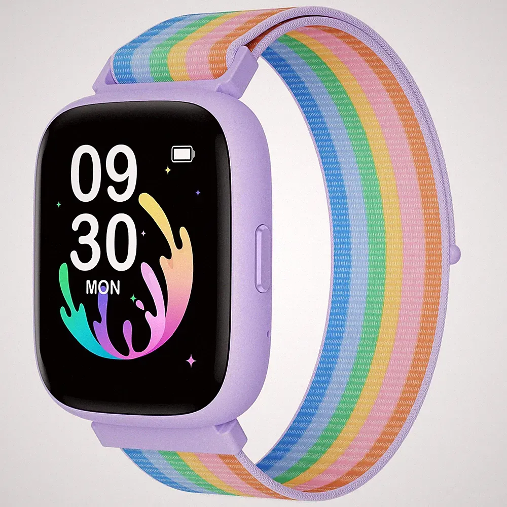 Smartwatch Kinder Fitness Uhr 1,8 Touchscreen Schrittzähler Puls 80 Sportmodi