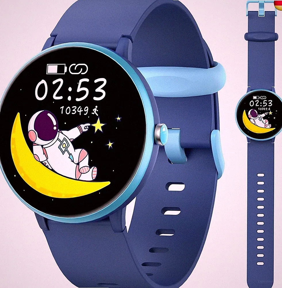 Smartwatch Kinder Jungen Mädchen, Aktivitäts Tracker Uhr IP68 wasserdichte, 19 S