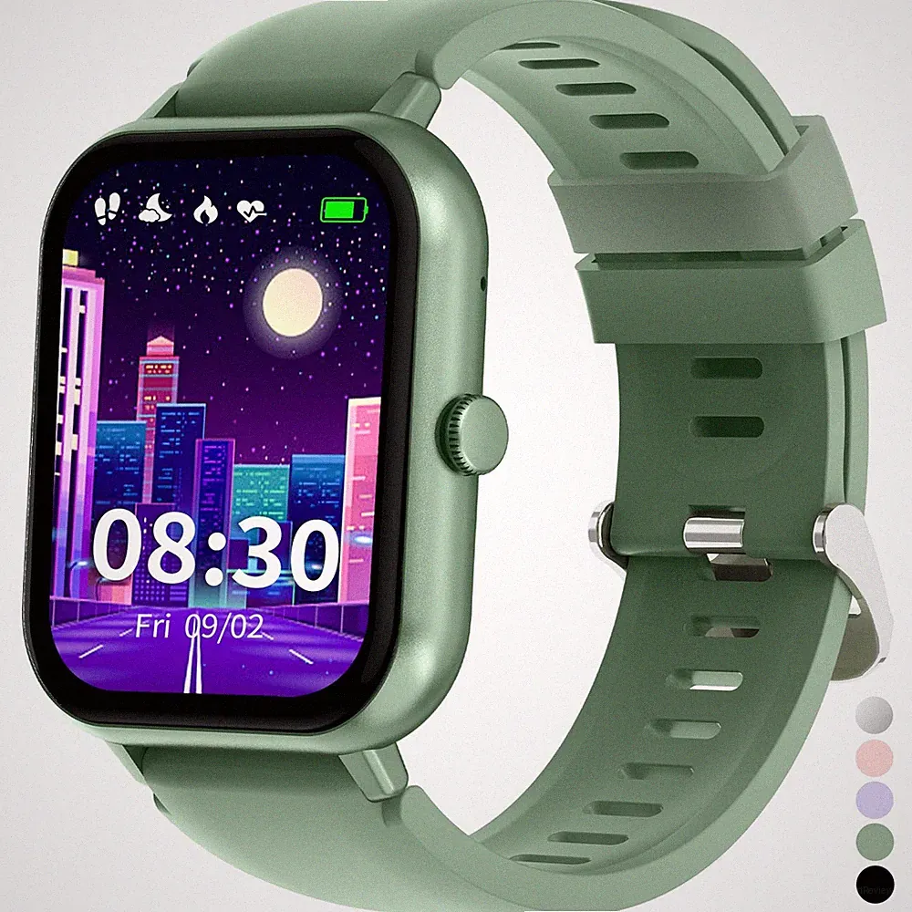 Smartwatch Kinder Jungen Mädchen Uhr Herzfrequenz Schlaf 120+ Sportmodi 1,37
