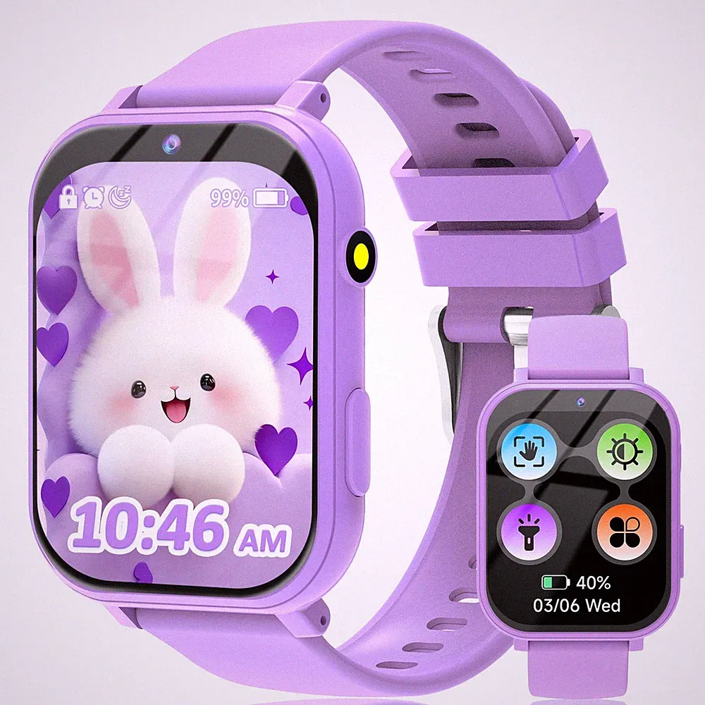 Smartwatch Kinder, Kinder Smartwatch Jungen Mädchen mit 18 Spielen