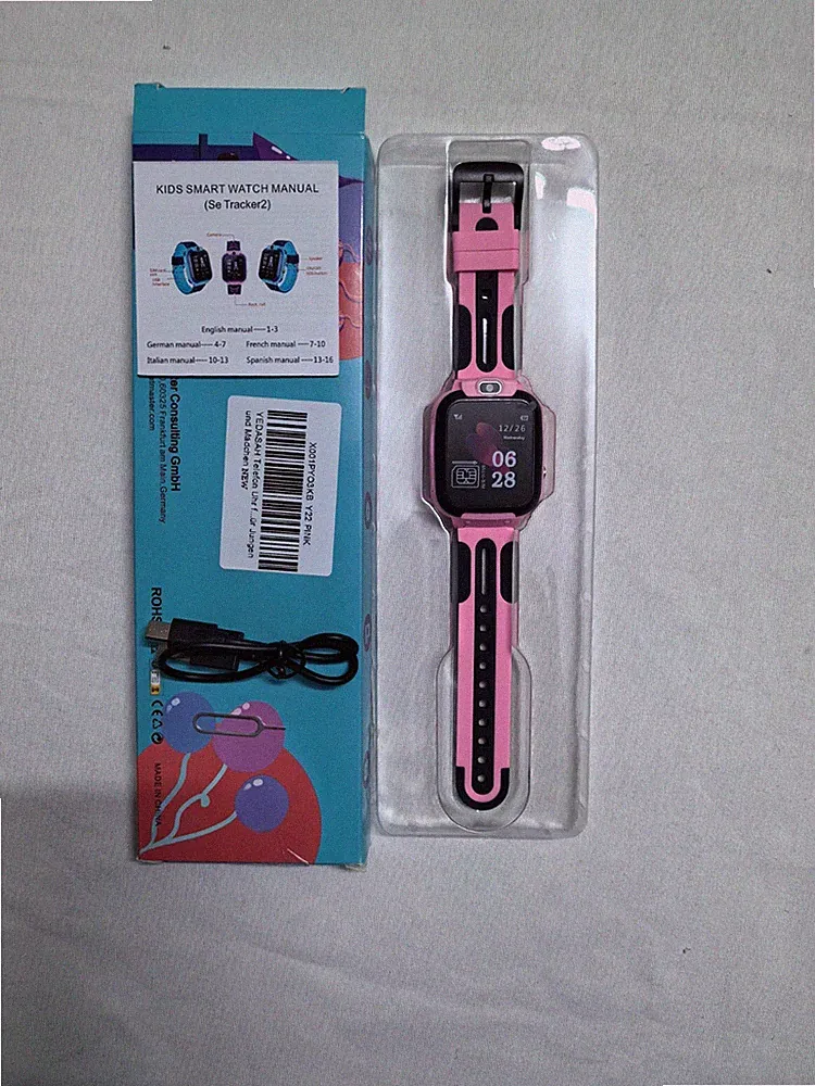 Smartwatch Kinder mit GPS und Telefon 2G SOS IP68-Ausgepackt!