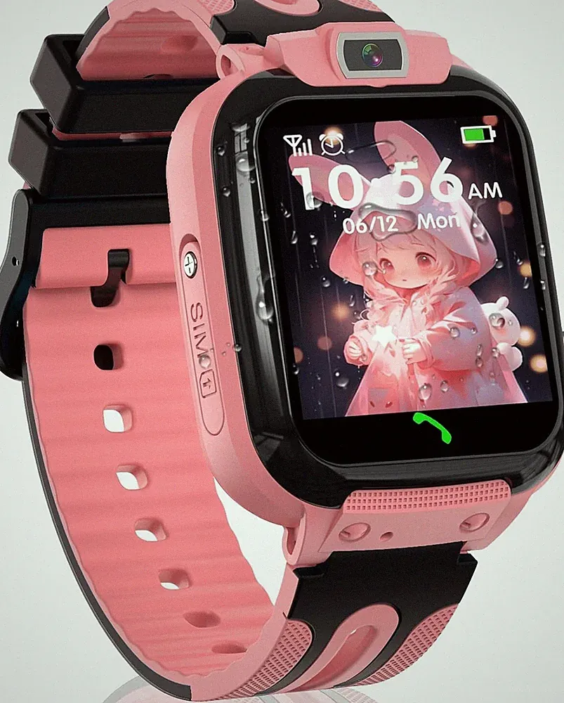 Smartwatch Kinder Telefonfunktion GPS Tracker SOS Armbanduhr für iPhone Samsung