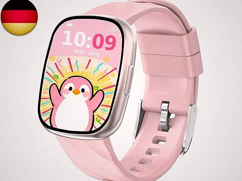 Smartwatch Kinder, Telefonuhr Sport Fitness für Kinder, IP68 Wasserdicht, 100+