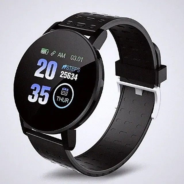 Smartwatch KINGSTAR M119 Rund Fitness Uhr Bluetooth Herzfrequenz IP67 Android iO