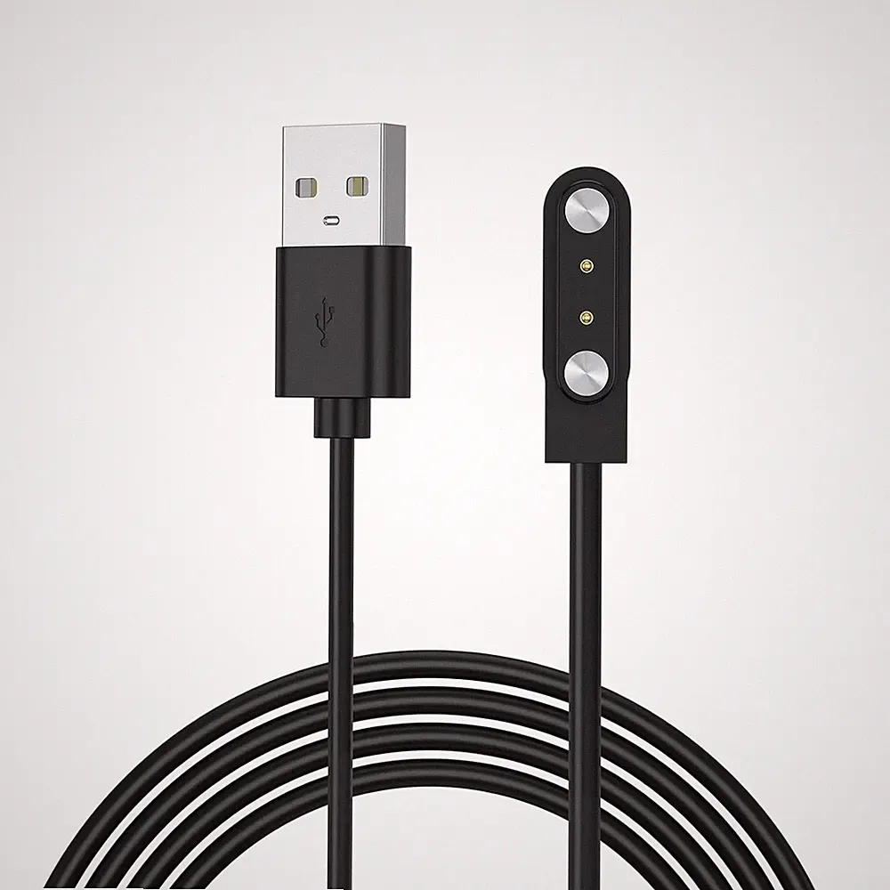 Smartwatch Ladekabel 4mm Magnetisch 2-polig Zubehör für Universal Ladegerät