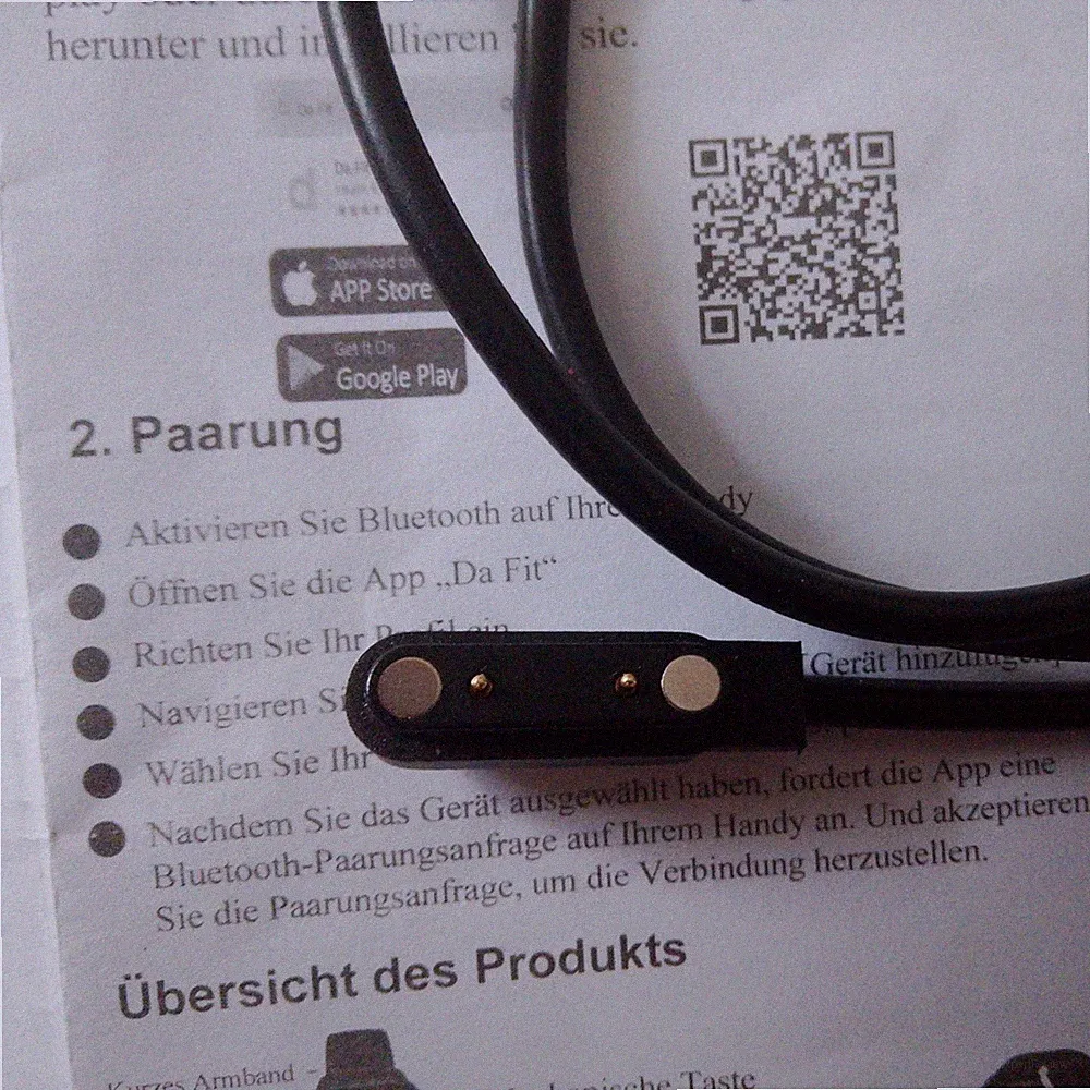 Smartwatch Ladekabel 7,62mm 2-polig Magnetisch