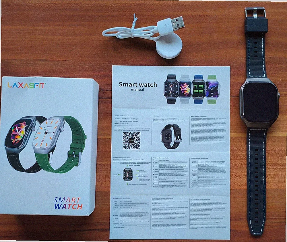 Smartwatch LAXASFIT H7 2.01" - Display Curved Screen ! 240*296 / Bluetooth / NEU