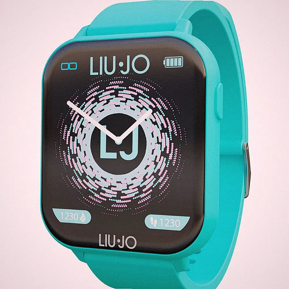 Smartwatch LIU JO LUXURY VOICE COLOR SWLJ068 Silikon Turkis Touchscreen