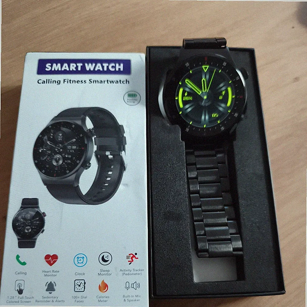 Smartwatch Männer AMOLED EKG PPG NFC Bluetooth Anruf Wasserdicht Android IOS W.D