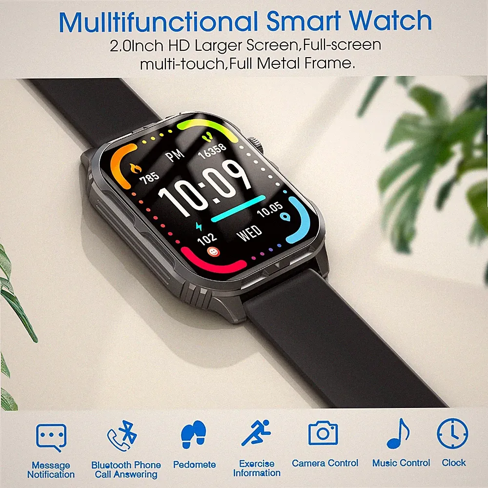 Smartwatch mit Bluetooth Anruf IP68 Wasserdicht Fitness Tracker