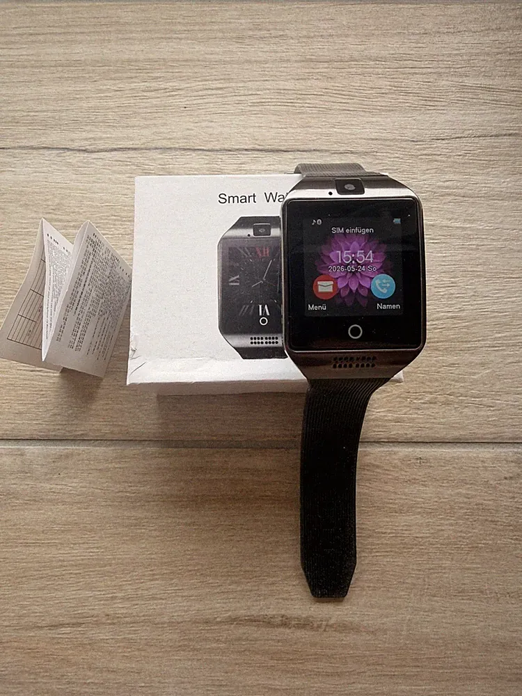 Smartwatch mit Bluetooth & Kamera – Voll funktionsfähig