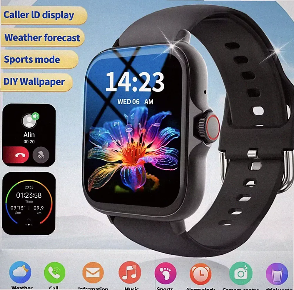 Smartwatch mit Multisport & App-Erinnerung – Unisex, personalisierbar