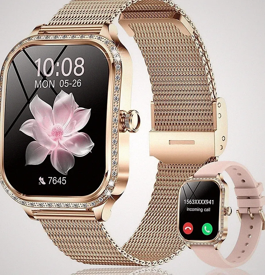 Smartwatch mit Telefonfunktion 1.75" Touchscreen Fitness Tracker 100+ Sportmodi