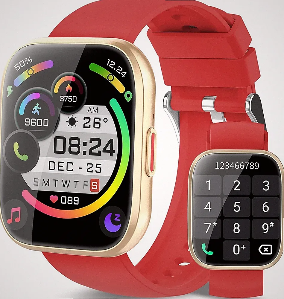 Smartwatch mit Telefonfunktion 1,85" Fitnessuhr 112 Sportmodi Android iOS
