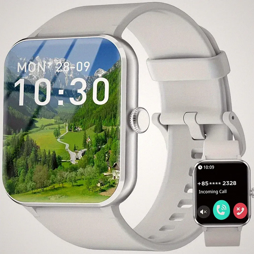 Smartwatch mit Telefonfunktion für Damen Herren HD-Touch Screen SpO2 Fitnessuhr