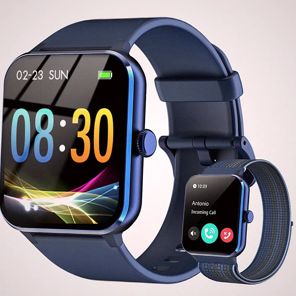 Smartwatch mit Telefonfunktion SportuhrFitnessuhr mit Blutdrucks Schlafmonitor
