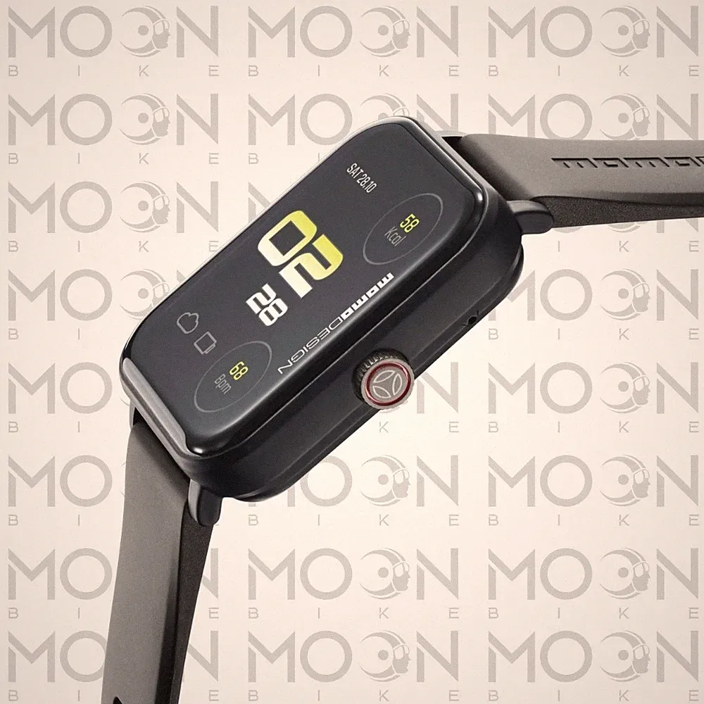 Smartwatch MOMO Design Stealth 1,83" Bluetooth 5.3 Anrufe IP65 Aluminium iOS