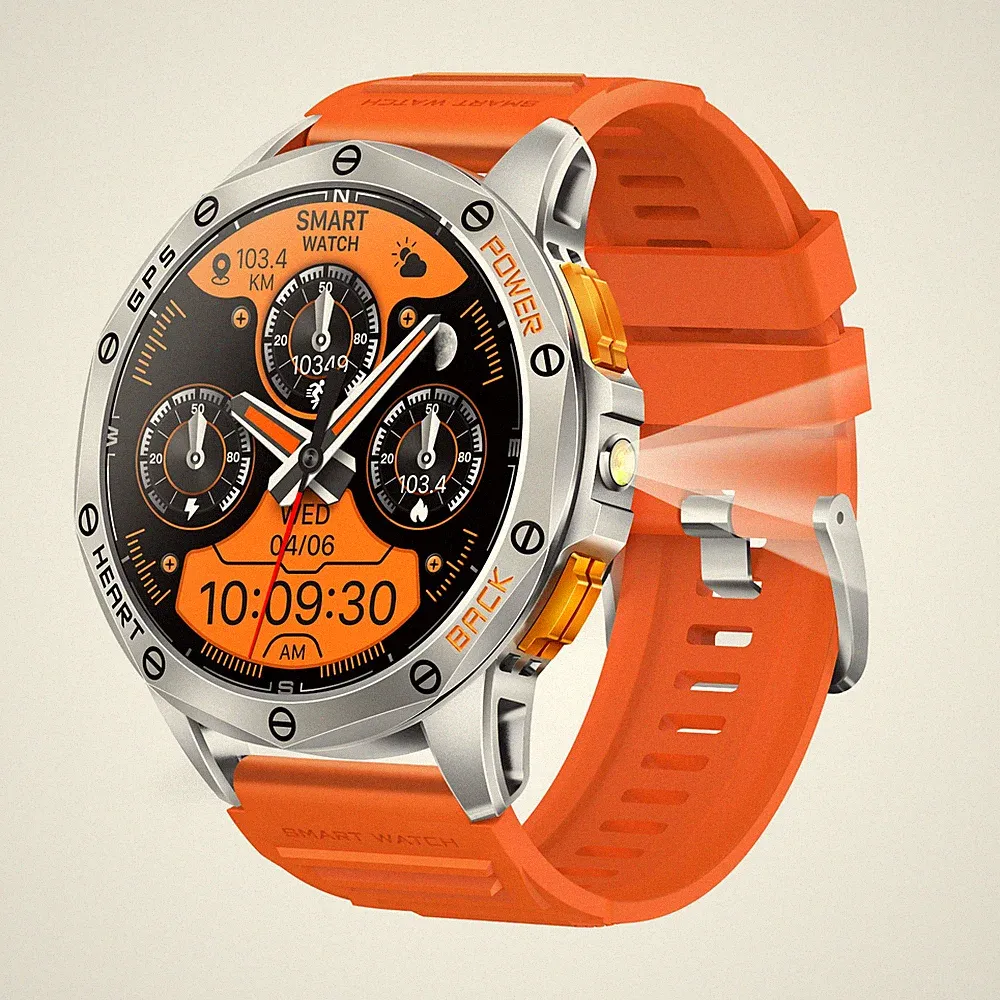 Smartwatch Outdoor GPS AMOLED IP68 Herren Damen Sport Puls Blutdruck JH-K67
