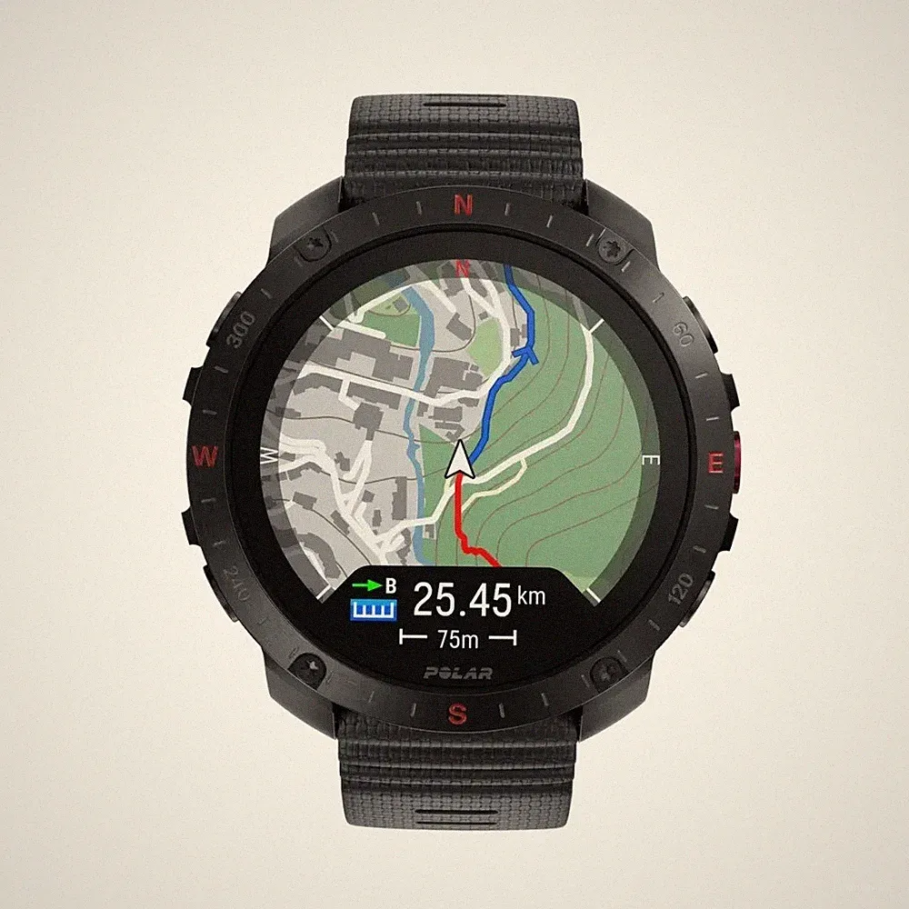 Smartwatch Polar Grit X2 Pro-BLK/BLK S-L Sportuhr / Smartwatch Night Black