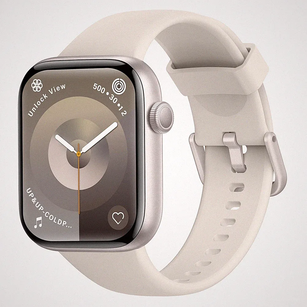 Smartwatch Polarstern für Damen Herren, 1,85" HD Touch mit 140 Sportmodi
