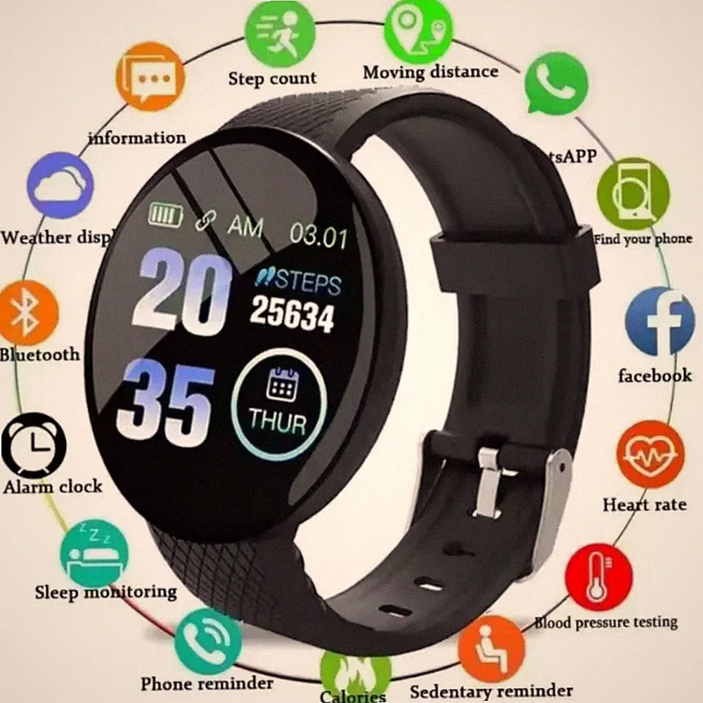 Smartwatch Rate Smartwatch Fitness Tracker Blutdruck Sport Armband Männer Frau