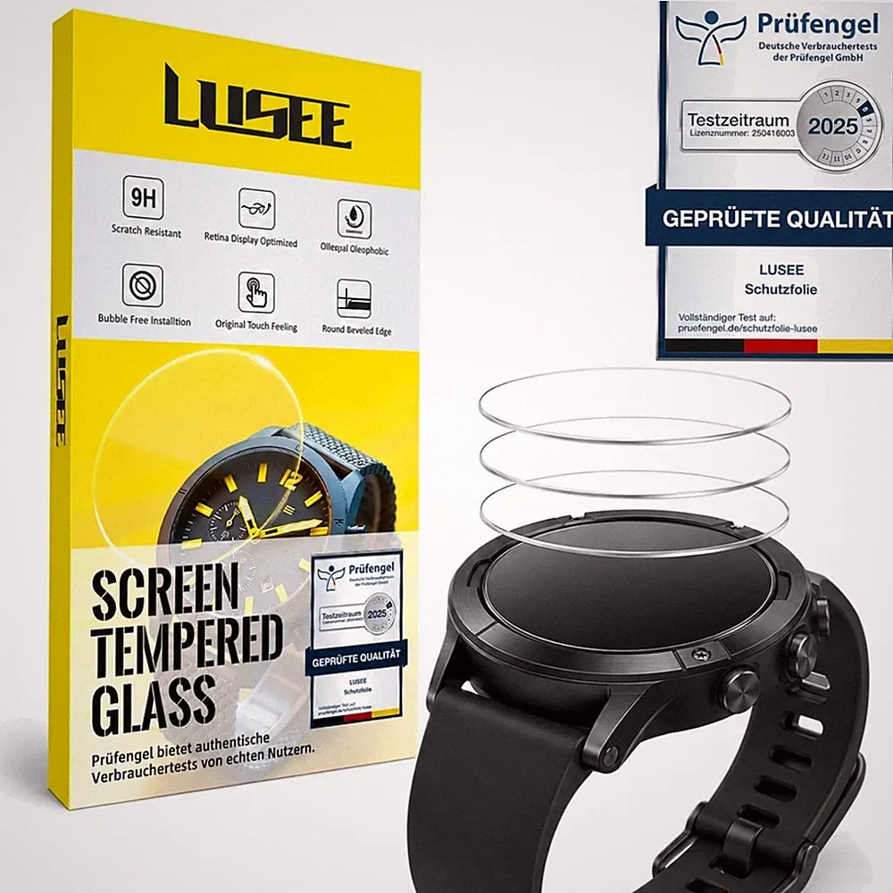 Smartwatch Schutzfolie 38mm Glas 9H Kratzschutz Anti Fingerabdruck