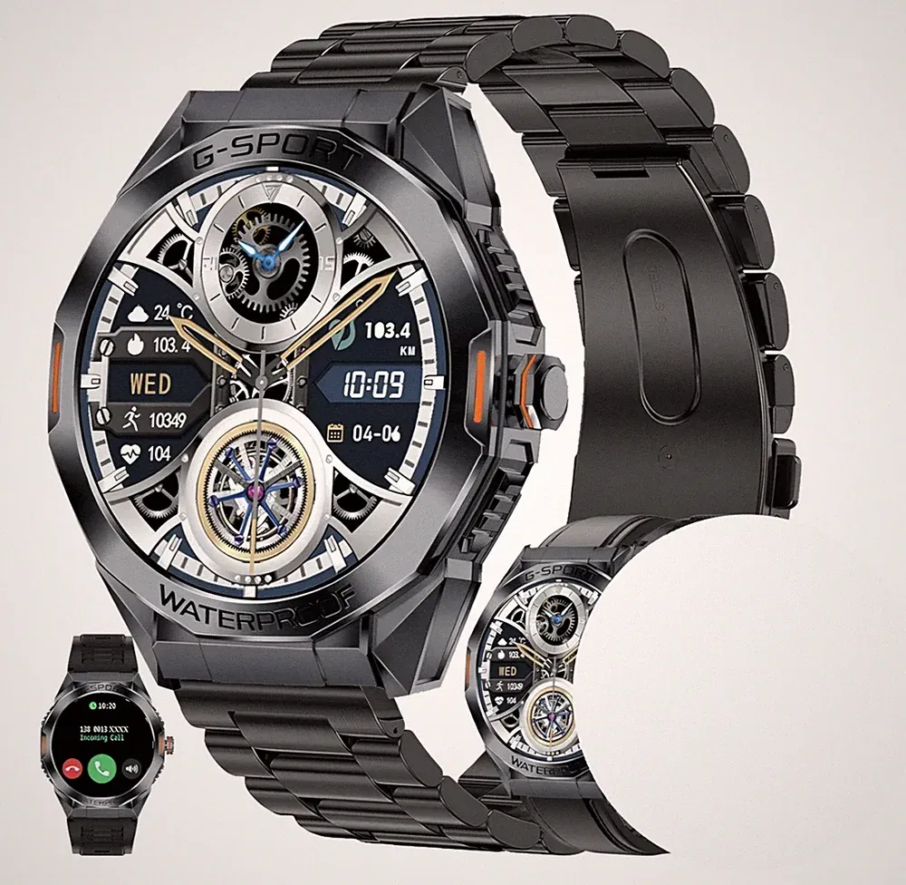 Smartwatch, Senbono, Herren, schwarz, Smart Watch Fitness Tracker