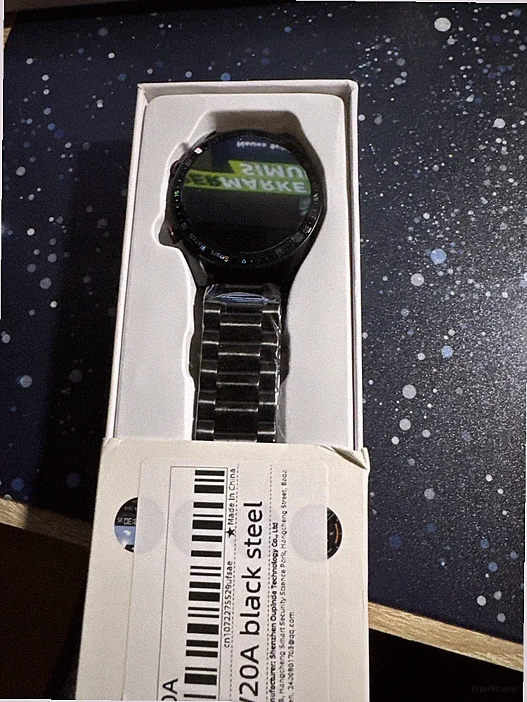 Smartwatch Silber - Schwarz - Edelstahl - Fitness - NEU & OVP
