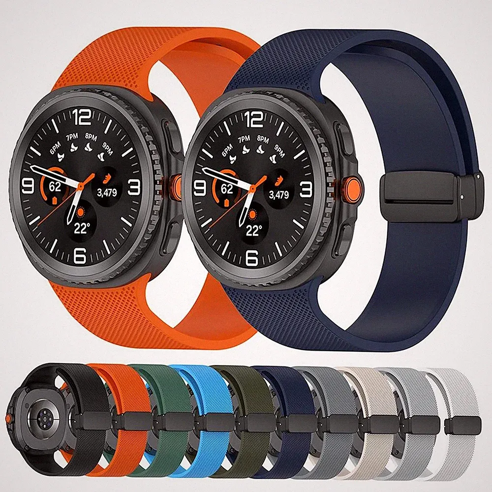 Smartwatch Silikon Armband Samsung Galaxy Watch 8 / 8 Classic Magnetverschluss