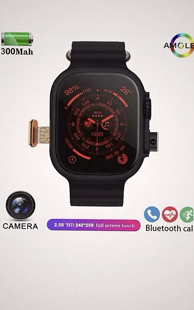 Smartwatch Sim-Karte 4G 2,01 Zoll, Voll Touchscreen, WHATSAPP, NEU 2026