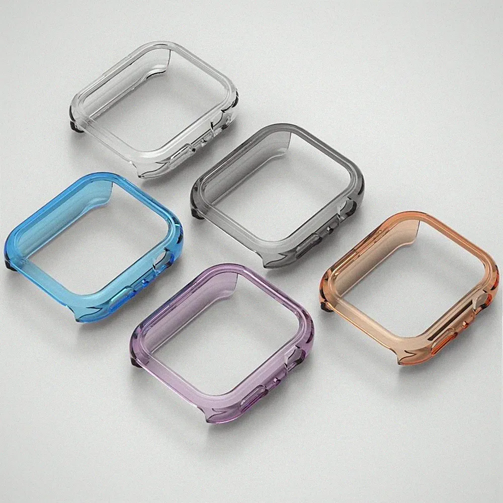 Smartwatch TPU Hülle für Huawei Watch Fit 4 Schutz Cover Halbabdeckung Stoßfest