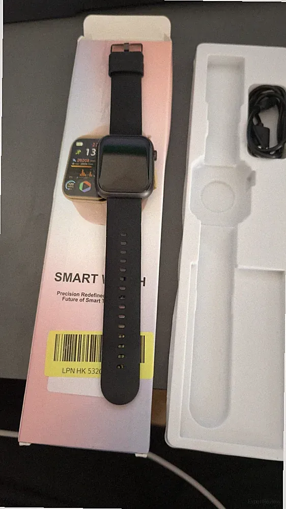 Smartwatch Uhr Damen Rosa/ Schwarz Fitness Tracker Bluetooth Neu