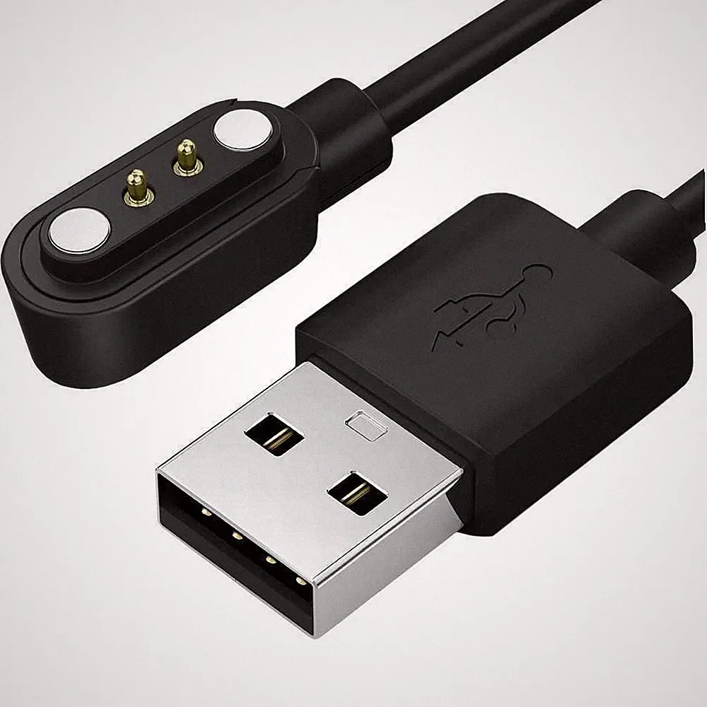 Smartwatch USB Ladekabel Ersatzkabel magnetisch, 2-polig, Pin-Abstand 4 mm A2