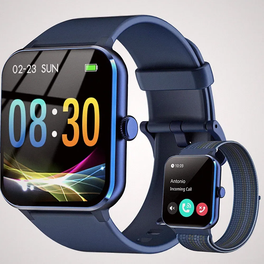 Smartwatches mit Telefonfunktion SportuhrFitnessuhr mit Blutdrucks Schlafmonitor