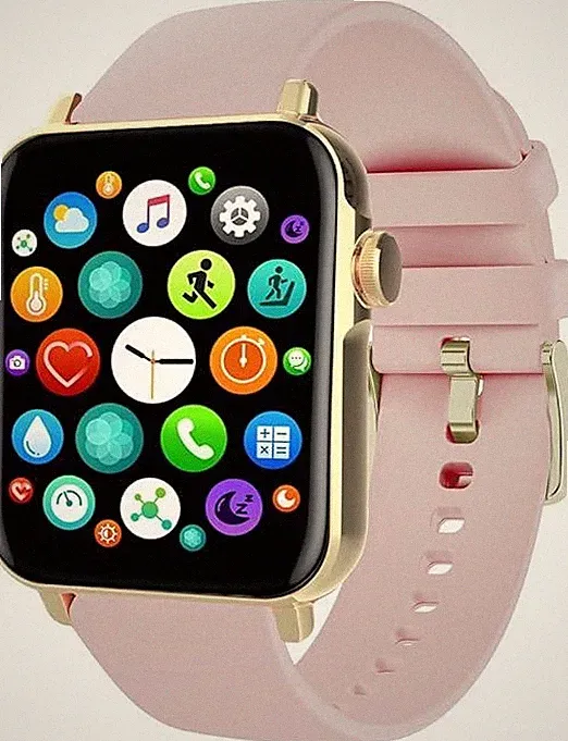Smarty 2.0 SW035F05 Digitale Damenuhr Smartwatch Armbanduhr 42 mm Silikon rosa