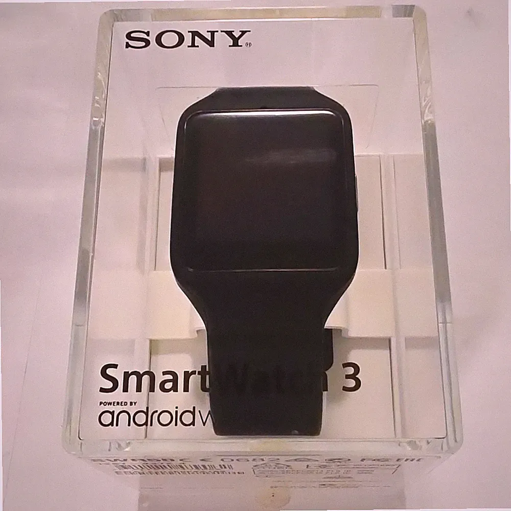 Sony SmartWatch 3 SWR50 Android Wear Smartwatch 36 mm Schwarz Silikonarmband