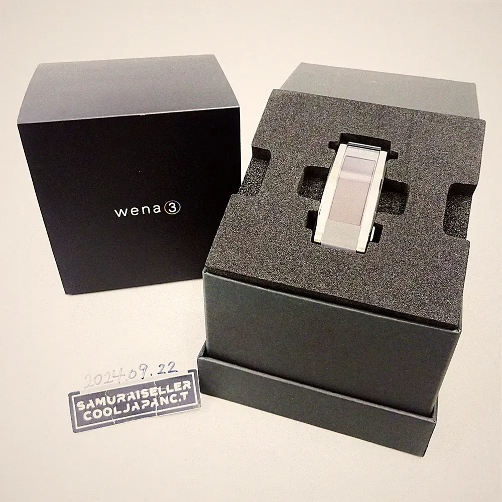 SONY Wena Wrist Pro WB-11A/S Premium Silber Hybrid Smartwatch Japan NEU