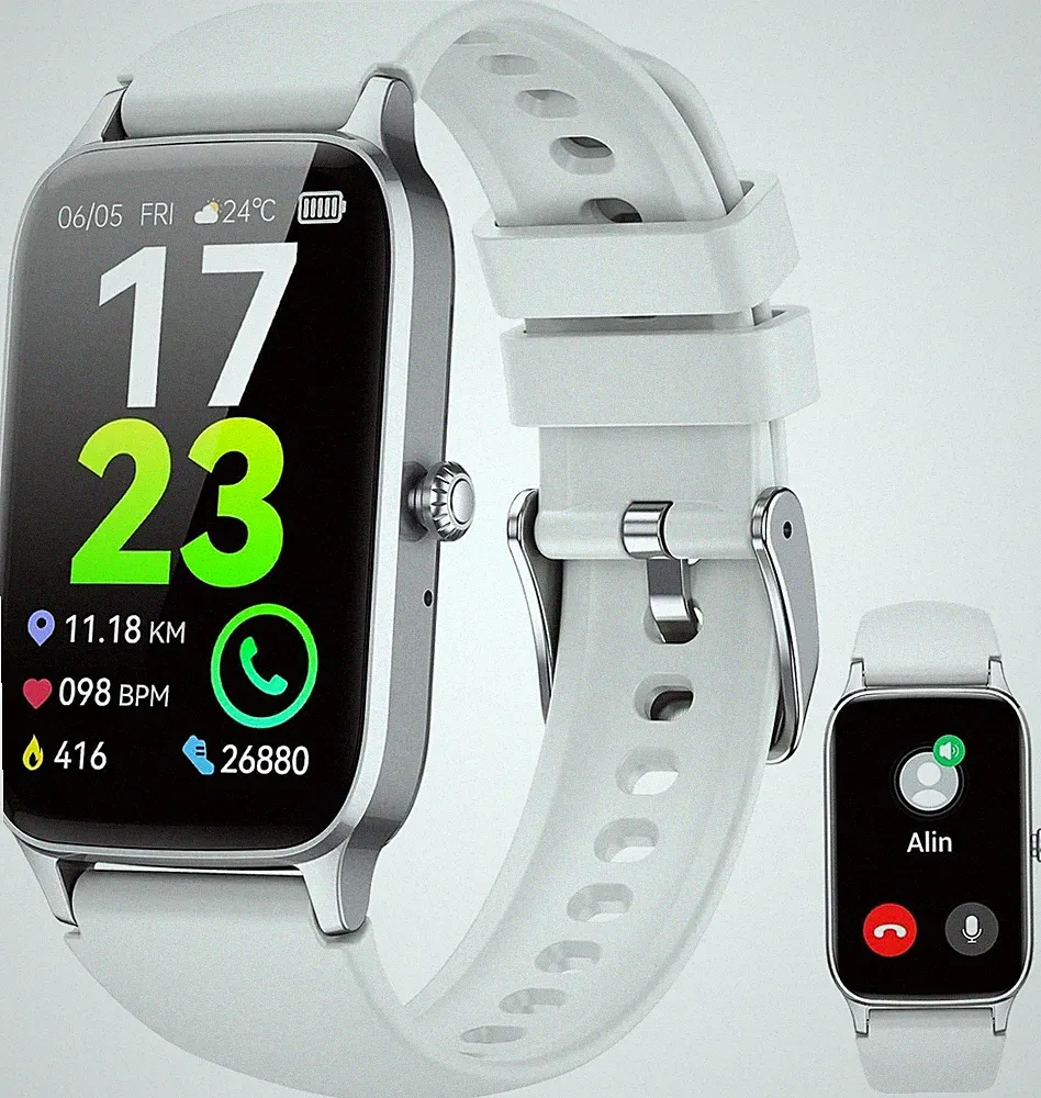 Soudorv Smartwatch 1.57" HD, Telefonfunktion, 110+ Sportmodi & FitnessTracker
