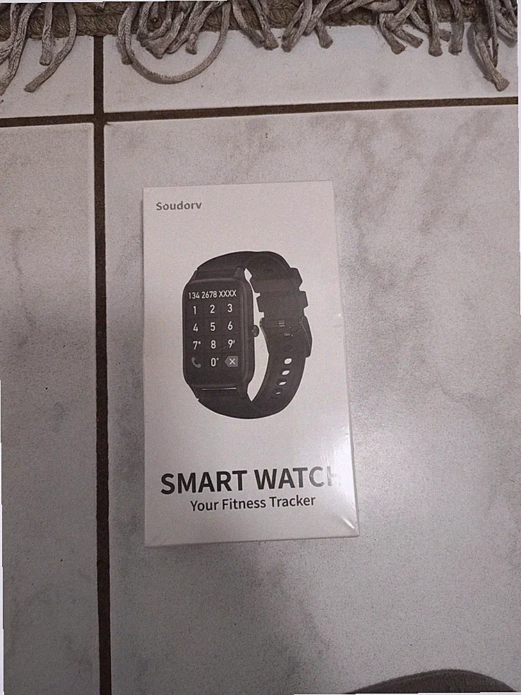 Soudorv Smartwatch Unisex, 1,57" mit Telefonfunktion,Fitnessuhr IP68 Wasserdicht