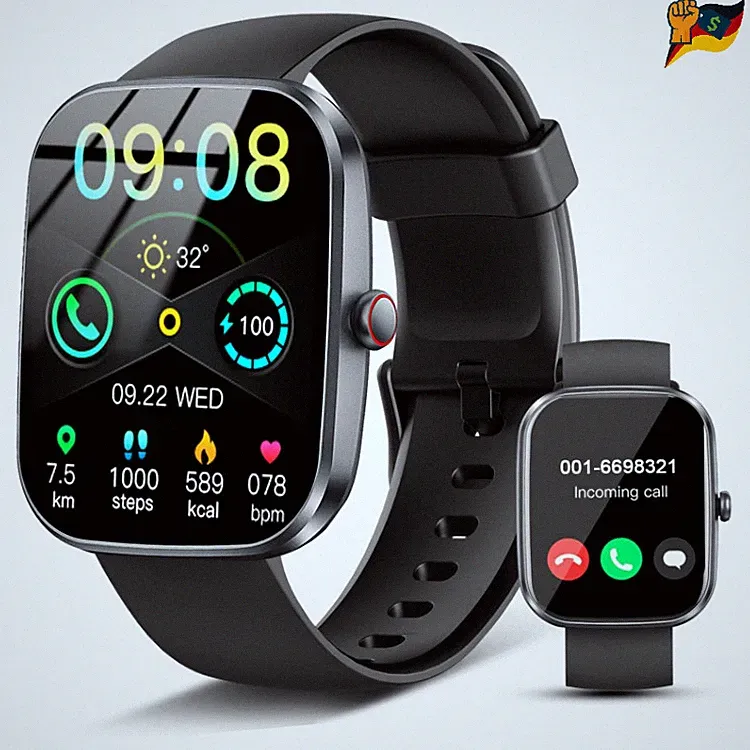 Soudorv T70 Smartwatch 1,91 Zoll Bluetooth Anrufe Schrittzähler Fitness Uhr