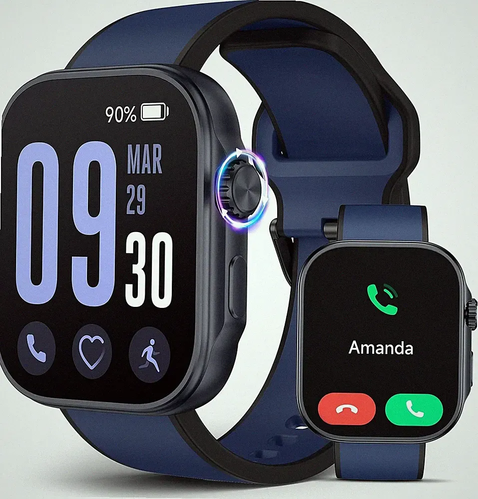 SOUYIE Smartwatch Damen Herren, 1.99" AMODEL Display Smart Watch mit