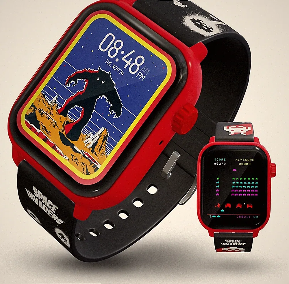 Space Invaders Retro Gaming Smartwatch Rot My Play