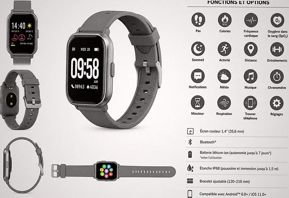 Wandern Fitness-Smartwatch