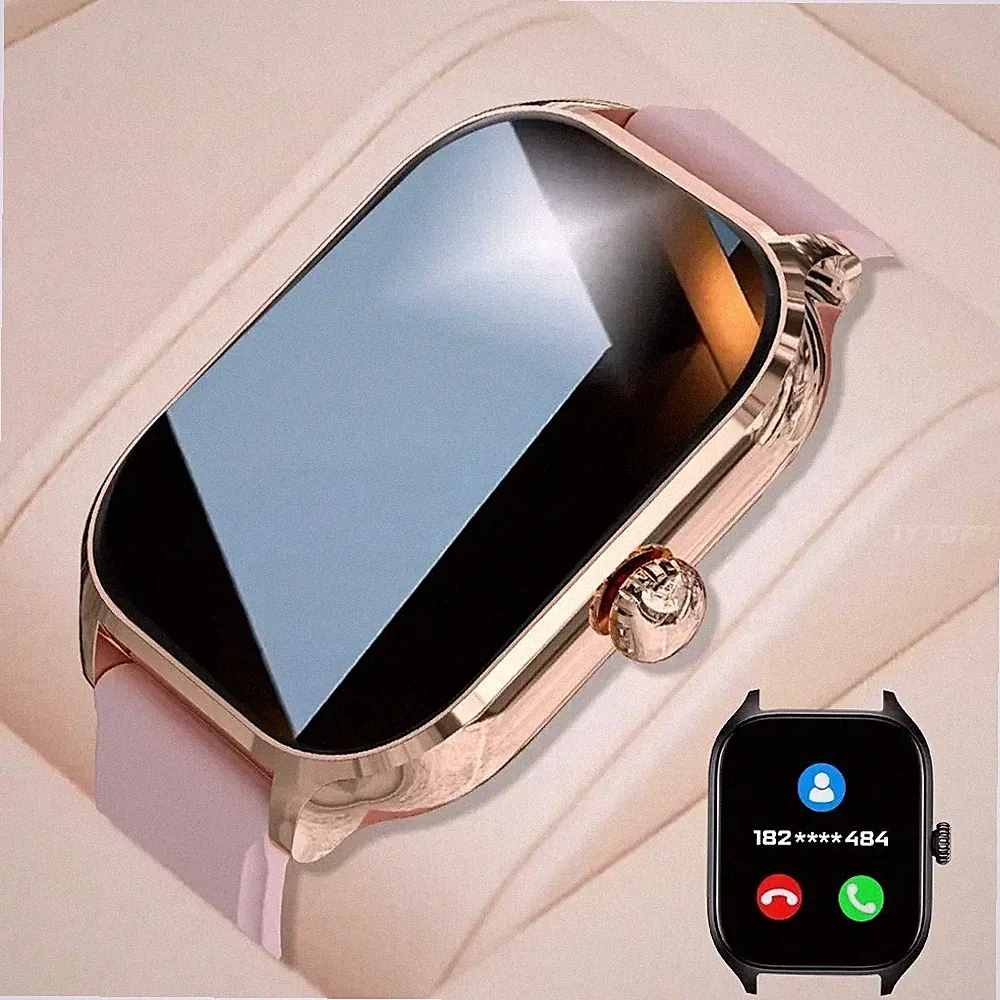 Sport Mädchen Smart Uhr Pink , HD Display , Anruffunktion & Nachricht , Frauen