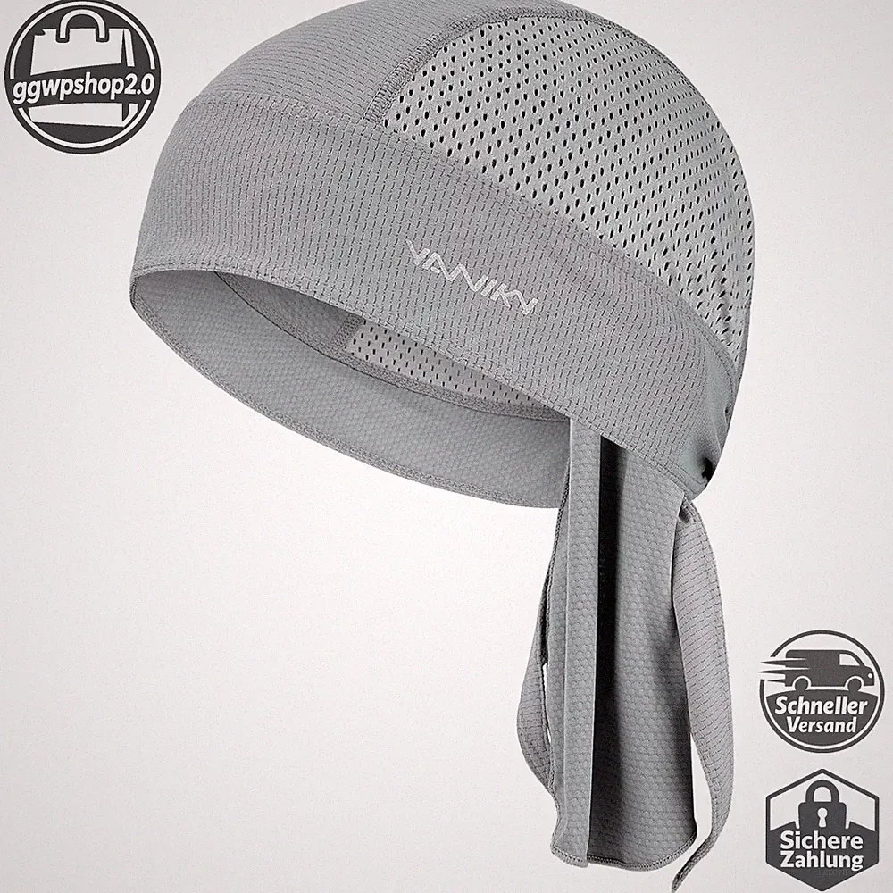 Sports Bandana Cap Atmungsaktiv Kopftuch für Herren Damen Sommer Fahrradmütze