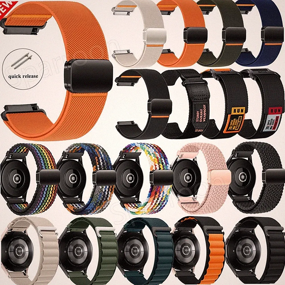 Sports Nylon Loop Uhrenarmband Armband Für 22mm Fossil Smartwatch Ersatz Band DE