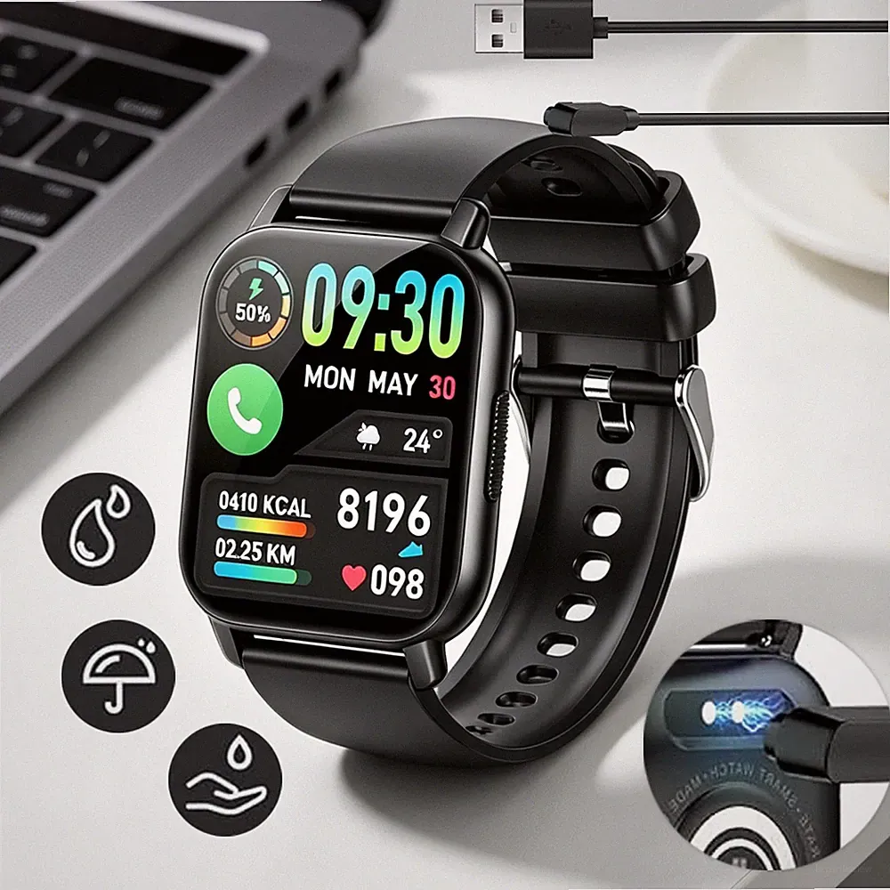 Sportuhr Smartwatch Gesundheitsuhr Wasserdicht Bluetooth Touchscreen Für Android