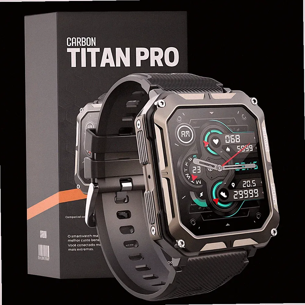 Stabile Handwerker Smartwatch - Bluetooth Blutdruck Herren mit Schrittzähler EKG