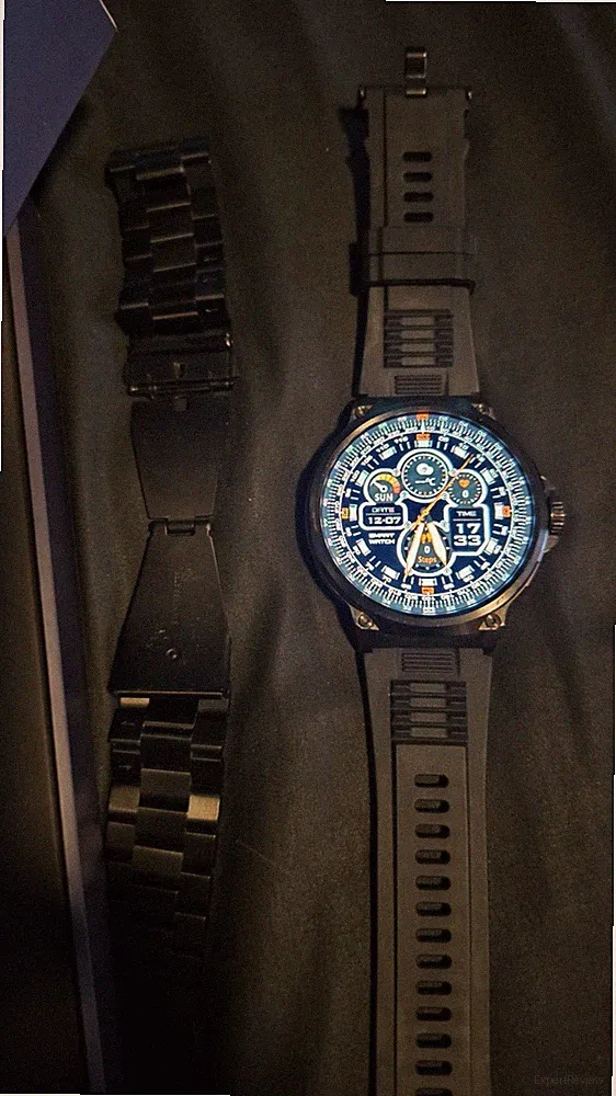 STAHLGEAR Smartwatch Quarz, Edelstahl schwarz, analog/digital, Schrittzähler