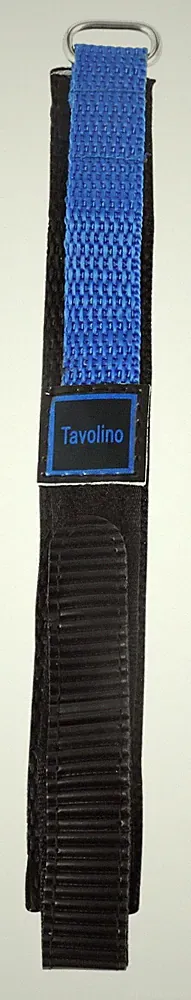 Steinmeister Uhren Klettband Klettverschluss 14 mm Hellblau Nylon Textilstoff